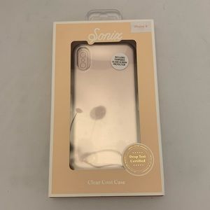 SONIX case for iphone X - clear back/bronze bumper
